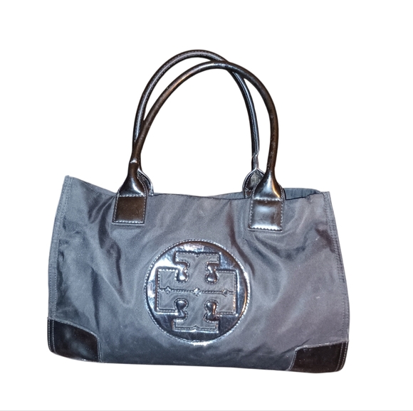 Tory Burch Black Ella Tote - Picture 1 of 15